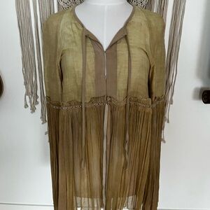 Free People Brenda Knight Silk Boho Tunic